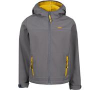 Trespass Giacca da pioggia Faster- Giacca softshell unisex 134/140 - ca. 9-10 Jahre Grigio