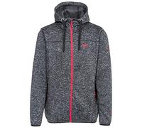 Trespass - Giacca in Pile da Uomo, Grigio Scuro Screziato, XXL
