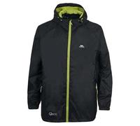 Trespass Unisex Qikpac Waterproof Packaway Jacket - Black, Size 7/8