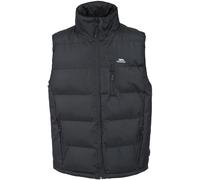 Gilet Imbottito da Uomo con 3 Tasche con Zip e Chiusura Interna con Patta Antivento - Nero, XXXL