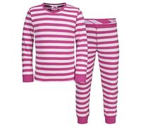 Trespass Girl' s Nadia Base Layer Set, Donna, FCBLSEJ20001_BUP2/3, Bubblegum Stripe, Size 2/Size 3