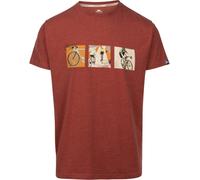 Trespass Maglietta Kooten Casual Stampata L Rosso