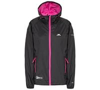 Trespass Qikpac, Giacca Antipioggia Impermeabile compatta Donna, Nero, XXL