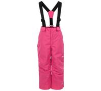 Trespass Rumi - Pantaloni da sci unisex per bambini, impermeabili, imbottiti, fodera in tricot, 2 tasche con cerniera, bretelle staccabili, cerniere laterali sulle gambe, toppe per calci, ghette