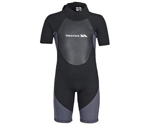 Trespass - Scuba, Tuta da Surf per Ragazzi, Nero (Black), 5-6 Anni