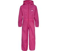 Trespass Set da pioggia per bambini Button - Bambino Pioggia Unisex Suit Gerbera 122/128 - ca. 7-8 Jahre Rosa