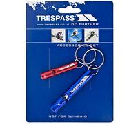 Trespass Set di Portachiavi Unisex con Fischietto a Forma di Colpo X, Assortito