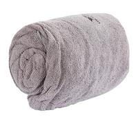 Trespass Transfix - Asciugamano in microfibra con velcro, 140 x 80 cm, colore: Grigio