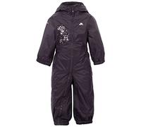 Trespass Tuta impermeabile impermeabile impermeabile per bambini DRIPDROP con cappuccio, grigio scuro, 12-18 Monate