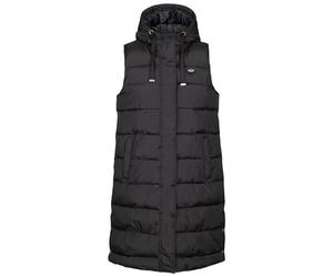 Trespass WoMens Leona - Gilet lungo imbottito con cappuccio, Nero , L