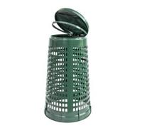 Homegarden Pattumiera trespolo portasacco 110 lt in plastica antiurto per giardino casa - 1576