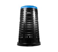 Trespolo Bidone Nero Coperchio blu' C 24704 Stefanplast