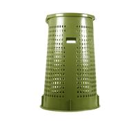 Trespolo bidone Zeffiro Con Coperchio Verde 55x80x55 Cm Giganplast