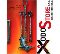 Trespolo camino porta accessori utensili stufa - BEL FER 836 - mail per sconto
