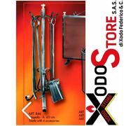 Trespolo camino porta accessori utensili stufa - BEL FER 846 - mail per sconto