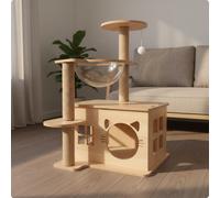 Trespolo Gatto Multilivello con Sisal Condominio Gatto in Legno Design Moderno