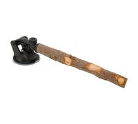Trespolo per Pappagalli in Legno Supporto da Finestra Interattivo Antiscivolo per Uccelli con Ventose per Uccelli di Piccole e Medie Dimensioni, Trespolo in Legno Robusto e