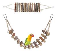 Trespolo Per Pappagalli, Posatoio Per Pappagalli, Gabbia Giochi Per Pappagalli, Scala Per Uccelli In Legno Naturale, Larghezza 8cm, Accessori Per Gabbie Di Parrocchetti E Calopsitte
