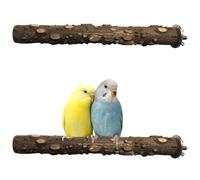 Trespolo Per Pappagalli, Posatoio Per Pappagalli, Gabbia Pappagalli, Giochi Per Pappagalli, 2 Pezzi Posatoi In Legno Naturale, 20cm, Supporto Per Arrampicata Per Parrocchetti