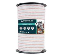 Tresselec - Nastro ZZ 12,5 mm - Recinzione elettrica per animali (mucca, capra, pecora, cavallo) - Bobina da 200 m - 4 fili in acciaio inox diametro 0,20 mm e 1 filo di rame diametro 0,30 mm