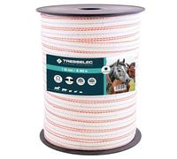 TRESSELEC - Nastro ZZ 20 mm - Recinzione elettrica per animali (mucca, capra, pecora, cavallo) - Bobina da 400 m - 5 fili in acciaio inox diametro 0,20 mm e 1 filo di rame diametro 0,30 mm