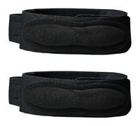 Tressify 2 ginocchiere nere, supporto per rotula regolabile, con cuscinetto in silicone, per corsa, basket, tennis, pallavolo, escursionismo, riduzione del rischio di lesioni