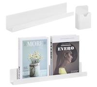 Tressify 2 mensole magnetiche galleggianti in metallo per libri e organizzazione dell'ufficio