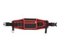 Tressify 600D impermeabile Oxford rosso borsa porta attrezzi, cintura resistente tessuto con cerniera in vita, lunga durata per attrezzi da giardino, elettricisti e manutenzione, ideale