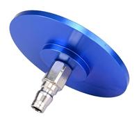 Tressify Adattatore a ventosa Vac-U-Lock in alluminio, 10 cm, connessione rapida blu per tubi dell'aria, raccordi in metallo e facile manutenzione