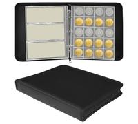 Tressify Album per monete resistente al fuoco, contiene banconote da 360 e 36 banconote, copertina in PVC per una visione chiara e una conservazione sicura