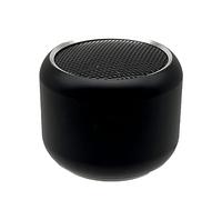 Tressify Altoparlante wireless compatto con subwoofer, corpo in metallo da 1,8", mini altoparlante, 300 mAh, compatibile con tutti i dispositivi wireless, nero