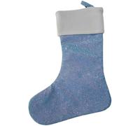 Tressify Calza natalizia con paillettes, grande calza da appendere con glitter, 40,9 x 30 cm, decorazione natalizia lucida, 20,1 cm di larghezza, sacchetto per caramelle per ornamenti per albero