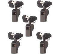 Tressify Cinque fischietti professionali in metallo per arbitro sportivo e sopravvivenza