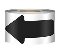 Tressify Decalcomanie direzionali per segnaletica, piccole frecce nere, etichette adesive per vendita al dettaglio, scuole, magazzini, dimensioni 15 x 7,5 cm, confezione semplice per riporre oggetti