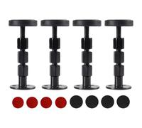 Tressify Fermaporta regolabile per testiera letto, 8,4-10,9 cm, protezione da parete, con cuscinetti antirumore, staffe di supporto in metallo