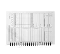 Tressify Health Journal Planner A5 con copertina trasparente, 60 fogli, doppia bobina, non datato per il monitoraggio delle abitudini, spese e kpi revisione, organizzatore giornaliero