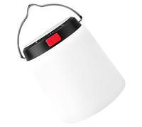 Tressify Lanterna da campeggio, ricaricabile tramite USB e alimentazione solare, luce a led gialla calda, luce esterna portatile di emergenza, 3 modalità, indicatore della batteria, impermeabile IPX4