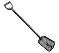 Tressify Per, mais, suolo e ghiaia: lega di alluminio perforata, paletta multifunzionale, include aste di prolunga e manico, setaccio per sabbia da spiaggia, ideale per uso esterno e agricoltura