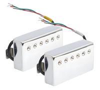 Tressify Pickup per chitarra in metallo, 2 pezzi, 50 mm, 52 mm, doppia bobina, pickup elettrici, per chitarre Lp, Sg, Es Style, con