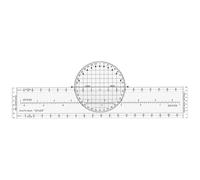 Tressify Plotter aeronautico da 33,5 cm per navigazione di volo, CRP-1, linee angolari, trasparente, miglia statute/nautiche, scale multiple