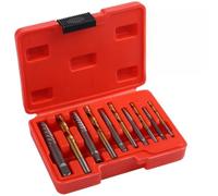 Tressify Set di 10 estrattori per viti e punte per trapano sinistro, estrattori per bulloni con manico quadrato per una facile applicazione della forza, set di estrattori inversi per trapano