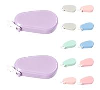 Tressify Set di 12 mini correttori a nastro pastello, 0,5 cm di larghezza, con flusso fluido, colore pastello estetico per studenti, forniture per ufficio, arte, artigianato, appunti e scuola