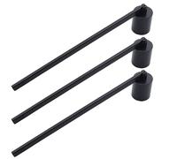 Tressify Set di 3 pezzi in acciaio inox per la cura delle candele, include snuffer, stoppino e estintore, design a lunga portata per candele profumate