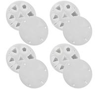 Tressify Set di 4 stampi per dadi in resina, in silicone, per realizzare 7 tipi di dadi poliedrici, facili da usare e pulire, per fai da te decorativi