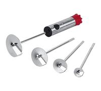Tressify Set di 5 pezzi in acciaio inox per verdure con manico ergonomico, 4 misure per un facile carotaggio di zucchine, patate e altro