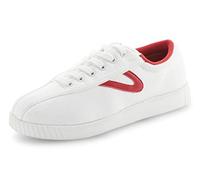 TRETORN Sneakers Donna Nylite Plus Canvas, Bianco/Rosso, 40.5 EU
