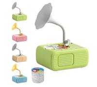 Tretregard Kids Phonograph, 2025 New Tretregard Phonograph with 96 Learning Cards and 8 Recording Cards, Audio Book Gift for Boys and Girls (Green)