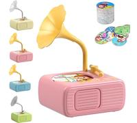 Tretregard Kids Phonograph, Kids Phonograph with 99 Cards, Kid Storytelling Machine, Educational Phonographs for Boys and Girls Treatregard (Pink)