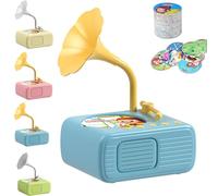 Tretregard Kids Phonograph, Kids Phonograph with 99 Cards, Kid Storytelling Machine, Educational Phonographs for Boys and Girls Treatregard (Blue)