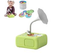 Tretregard Kids Phonograph, Kids Phonograph with 99 Cards, Toddler Record Player, Kid Storytelling Machine & Music Player, Toddler Toys for Early Learning (Green)